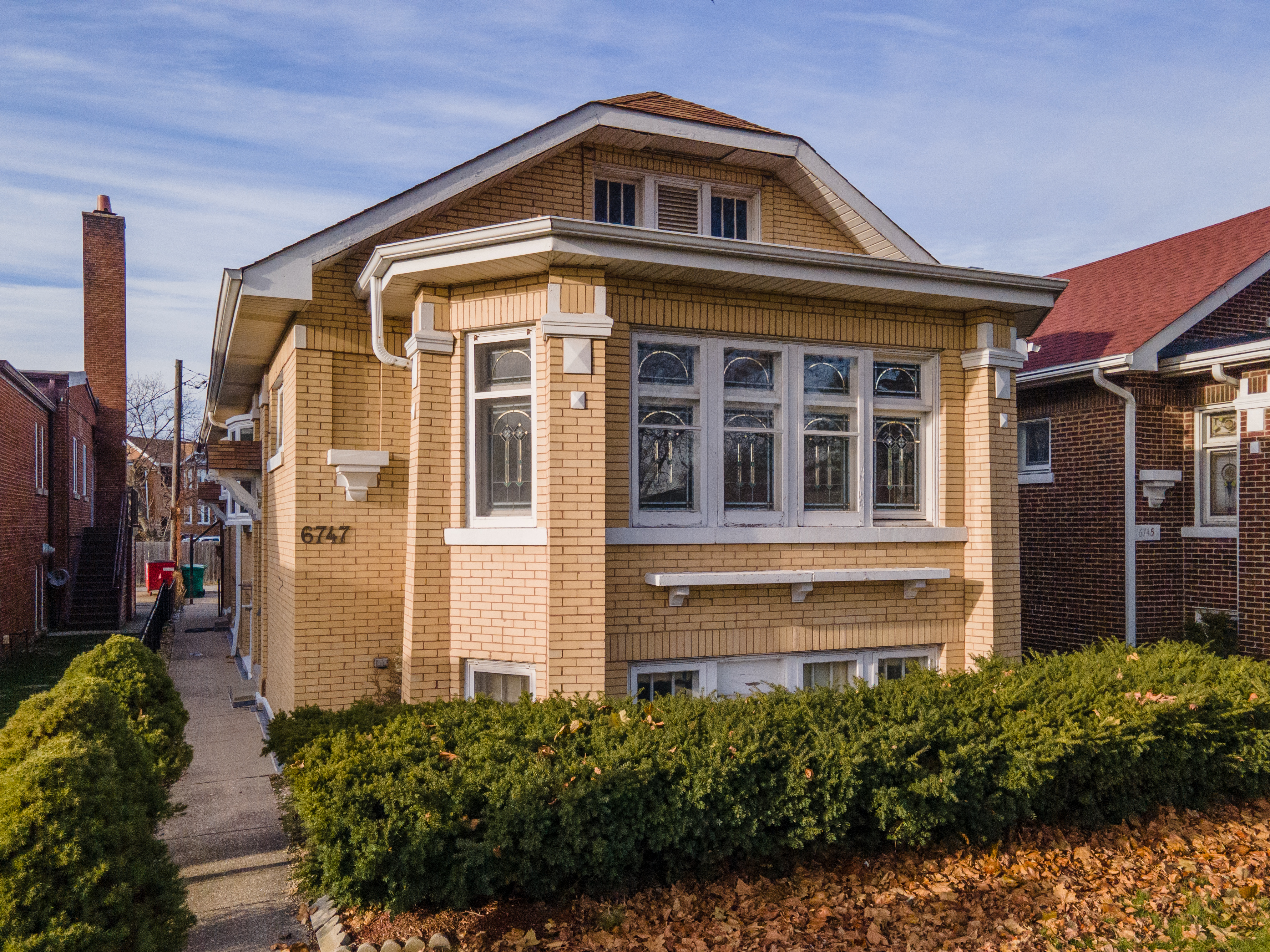 chicago yellow brick bungalow