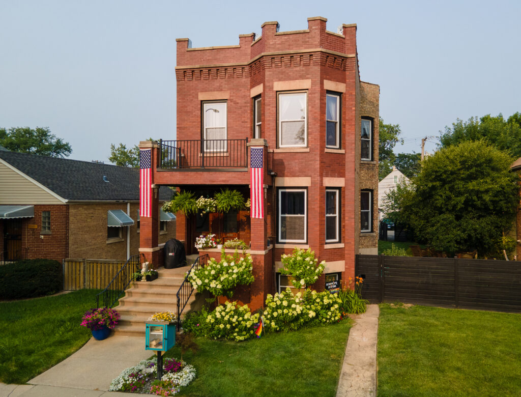 Chicago two flat brick bungalow
